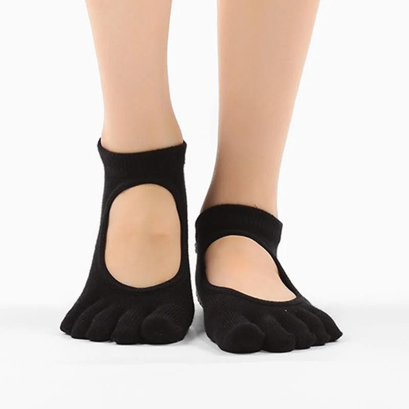 Olivenorma Minimal Five-Toe Atmungsaktive Zehentrennungs-Grip Pilates Barre Balance Socken mit leichtem Komfortdesign Yoga Socken