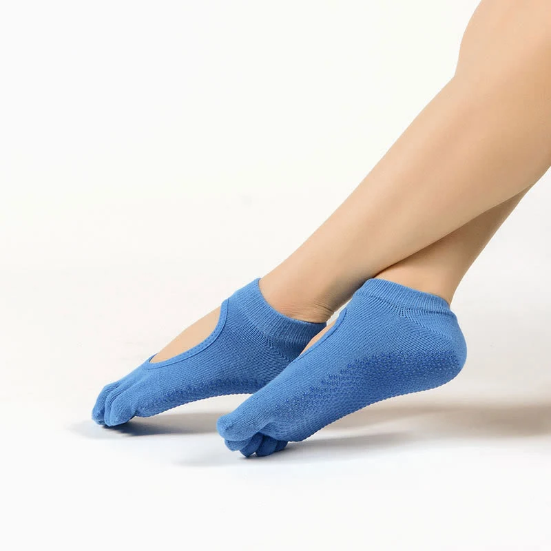 Olivenorma Minimal Five-Toe Atmungsaktive Zehentrennungs-Grip Pilates Barre Balance Socken mit leichtem Komfortdesign Yoga Socken