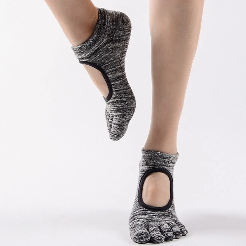 Olivenorma Minimal Five-Toe Atmungsaktive Zehentrennungs-Grip Pilates Barre Balance Socken mit leichtem Komfortdesign Yoga Socken