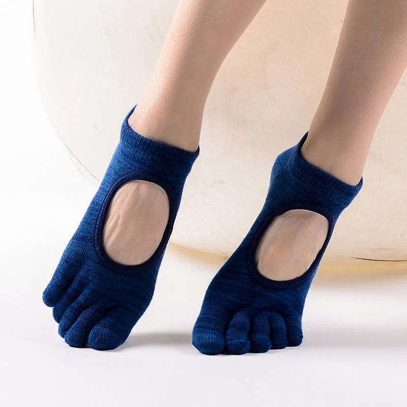Olivenorma Minimal Five-Toe Atmungsaktive Zehentrennungs-Grip Pilates Barre Balance Socken mit leichtem Komfortdesign Yoga Socken