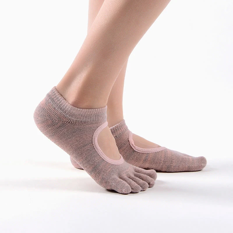 Olivenorma Minimal Five-Toe Atmungsaktive Zehentrennungs-Grip Pilates Barre Balance Socken mit leichtem Komfortdesign Yoga Socken