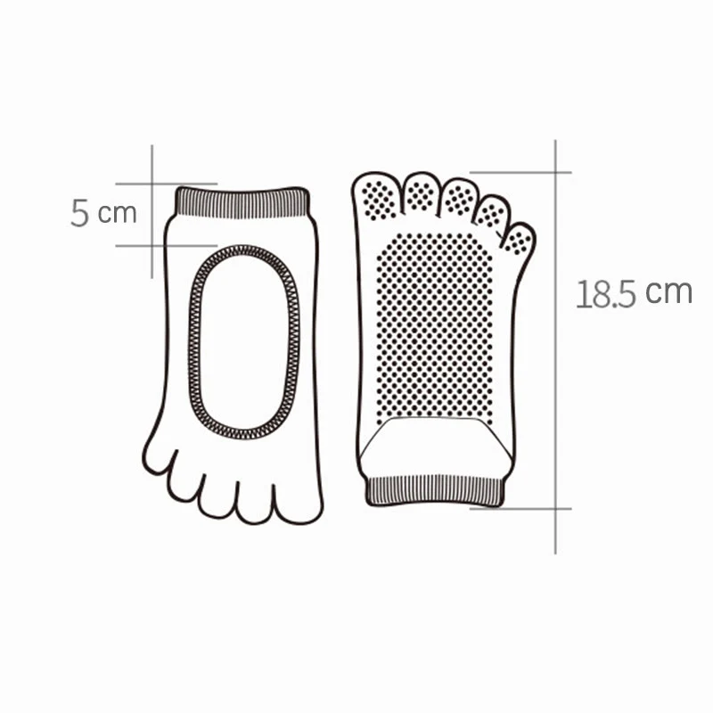Olivenorma Minimal Five-Toe Atmungsaktive Zehentrennungs-Grip Pilates Barre Balance Socken mit leichtem Komfortdesign Yoga Socken