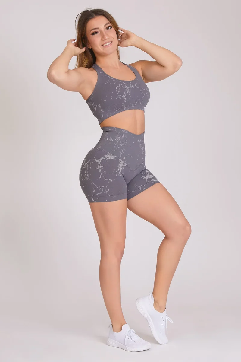 Shorts Push Up Marmo Grigio