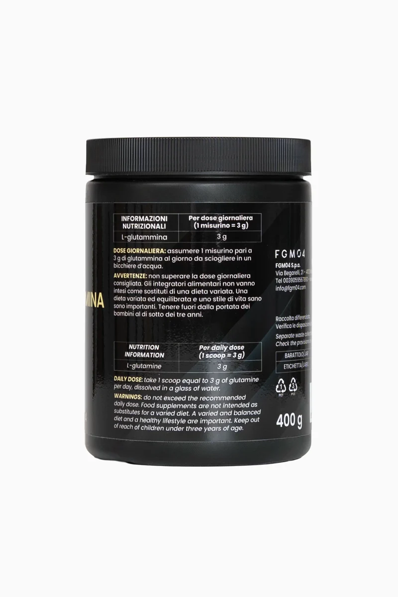01 L-GLUTAMMINA - 400 g