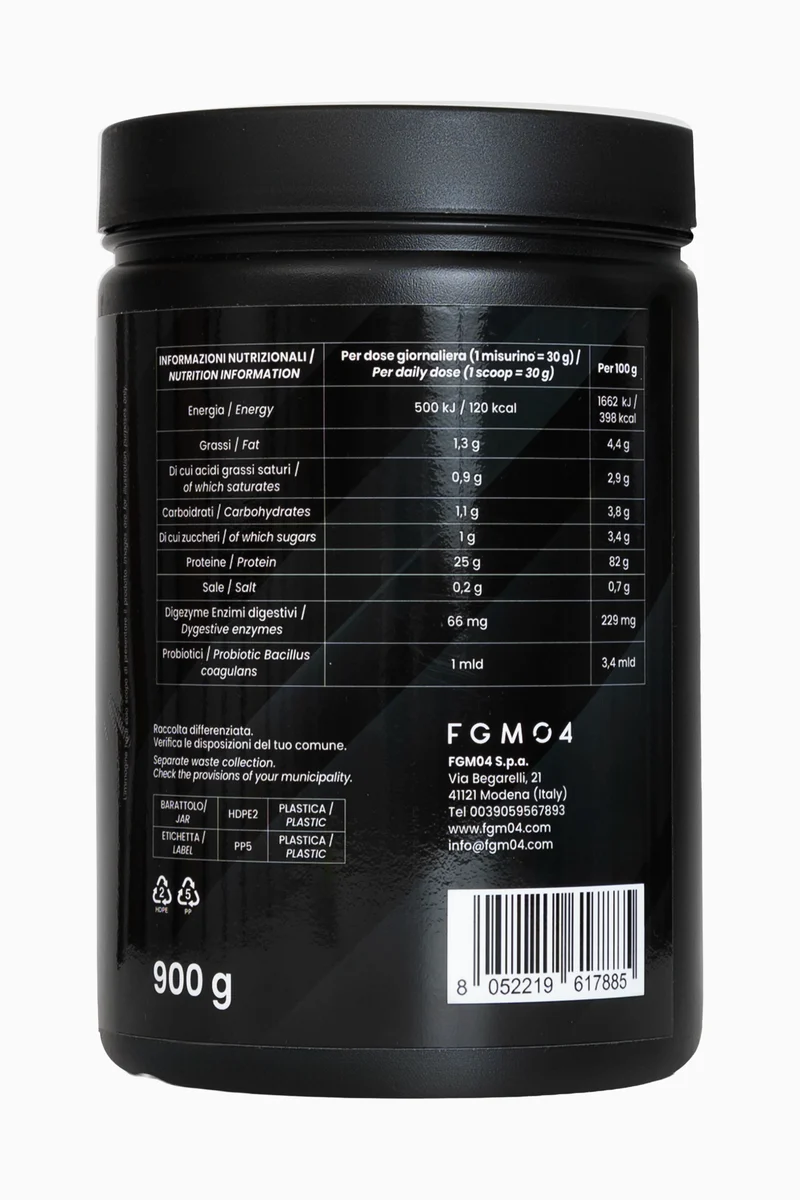 01 HYDRO WHEY + ENZIMI + PROBIOTICI GUSTO CIOCCOLATO - 900 g