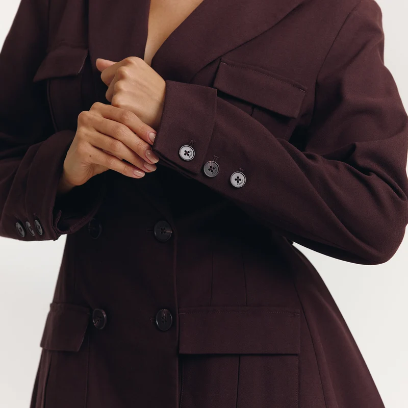 Blazer Kleid - Schokolade