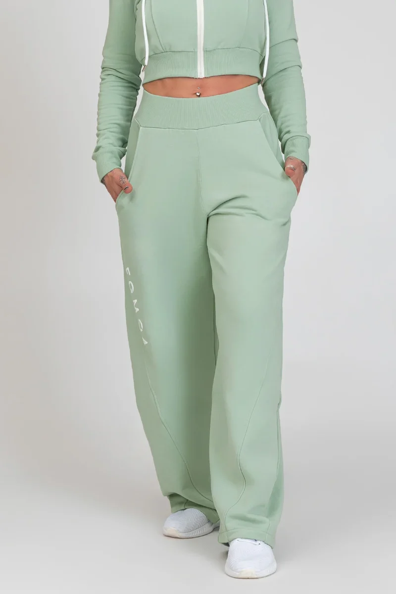 Pantalone Donna Baggy Ikonic Verde Menta