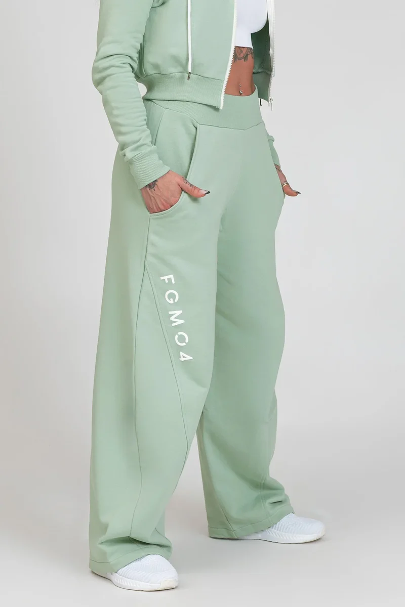 Pantalone Donna Baggy Ikonic Verde Menta