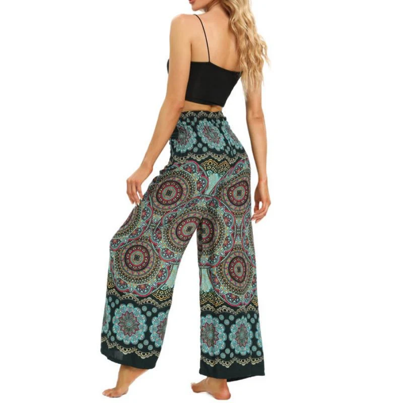 Olivenorma Damen-Yoga-Loungewear-Hose im Boho-Stil