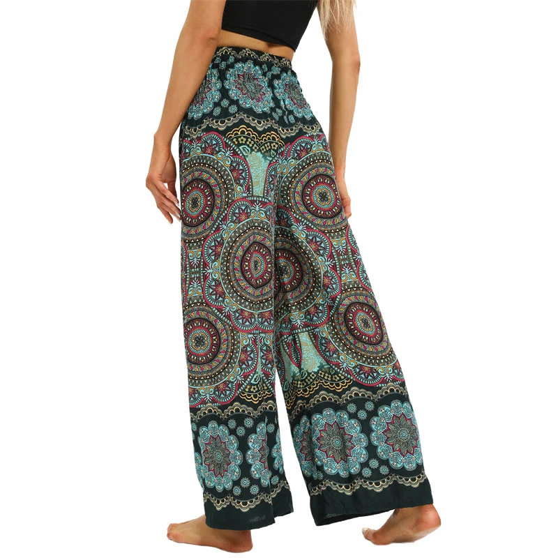 Olivenorma Damen-Yoga-Loungewear-Hose im Boho-Stil