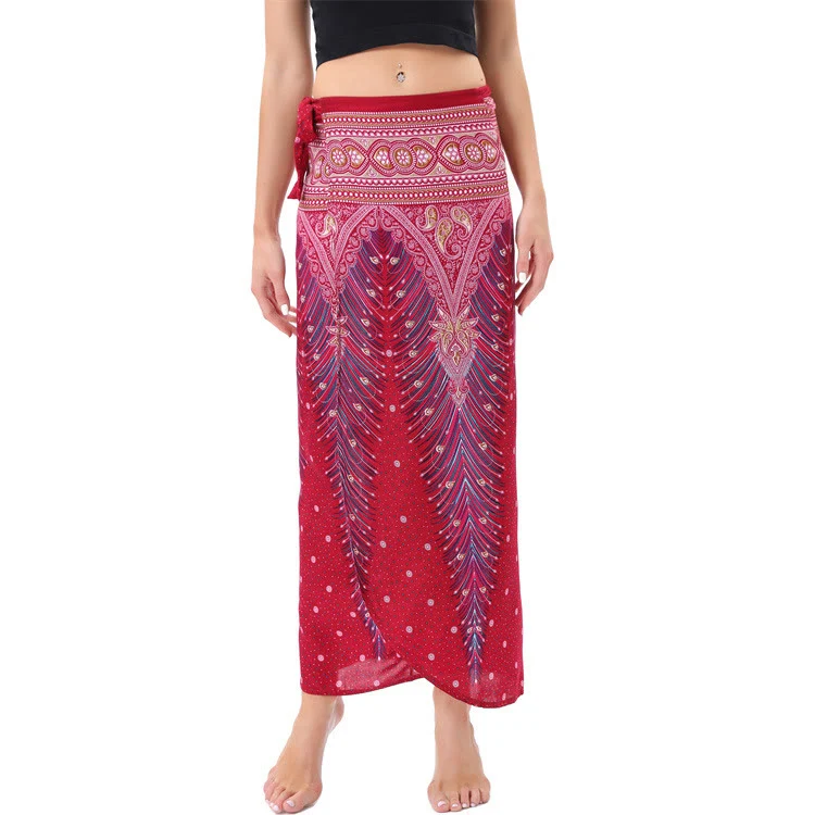 Olivenorma Damen-Einteiler mit weitem Bein und Wickelkleid