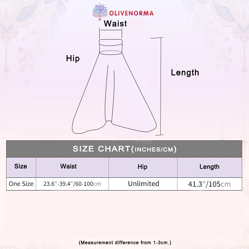 Olivenorma Damen-Yogahose im Bohemian-Stil mit lockerem Schritt und tiefem Schritt