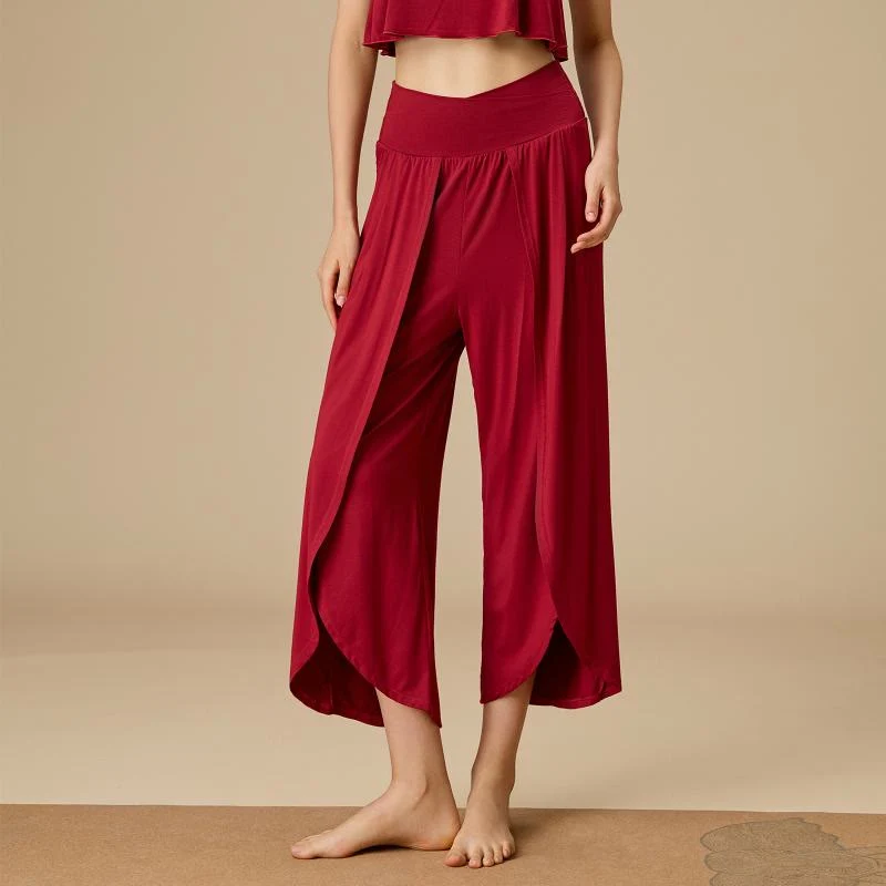 Olivenorma Damen-Hose aus Bambus mit elastischem Bund