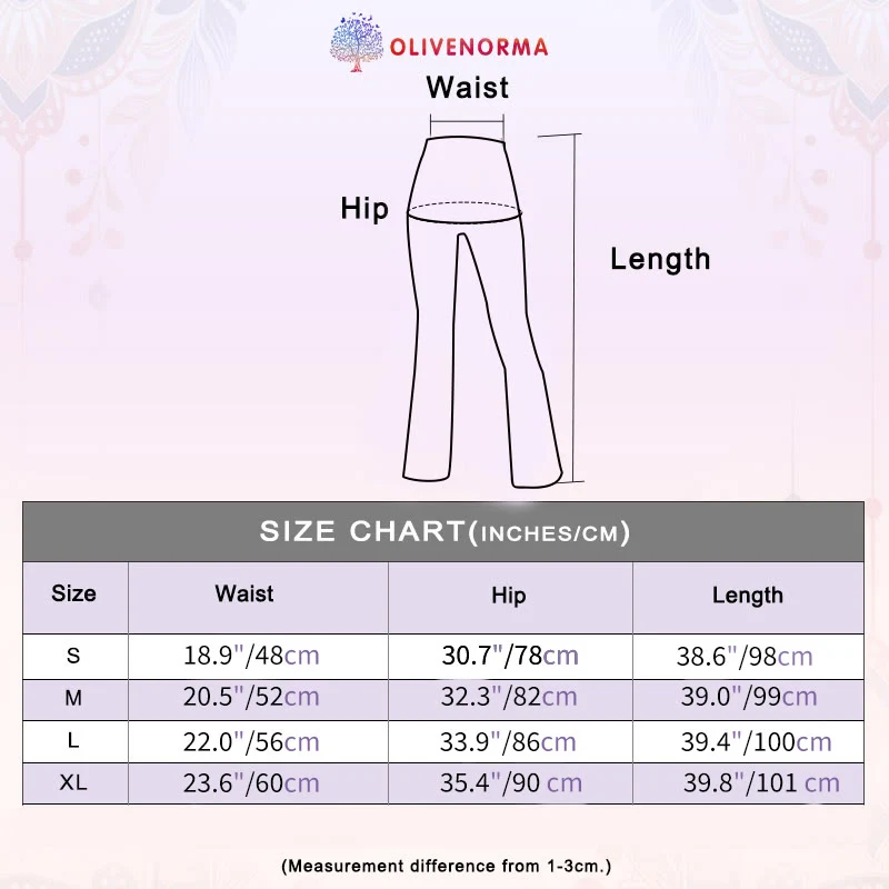 Olivenorma Damen bedruckte ausgestellte Yoga-Fitnesshose