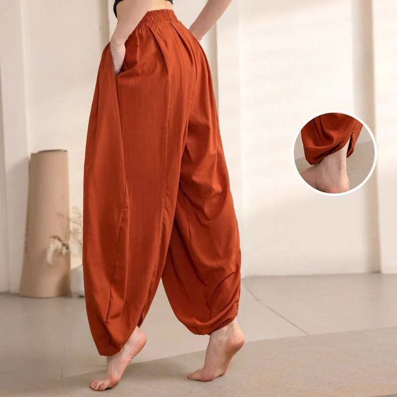 Olivenorma Damen-Yoga-Haremshose