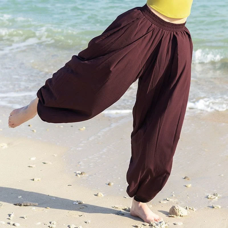 Olivenorma Damen-Yoga-Haremshose