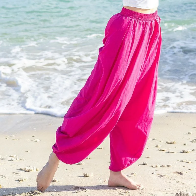 Olivenorma Damen-Yoga-Haremshose