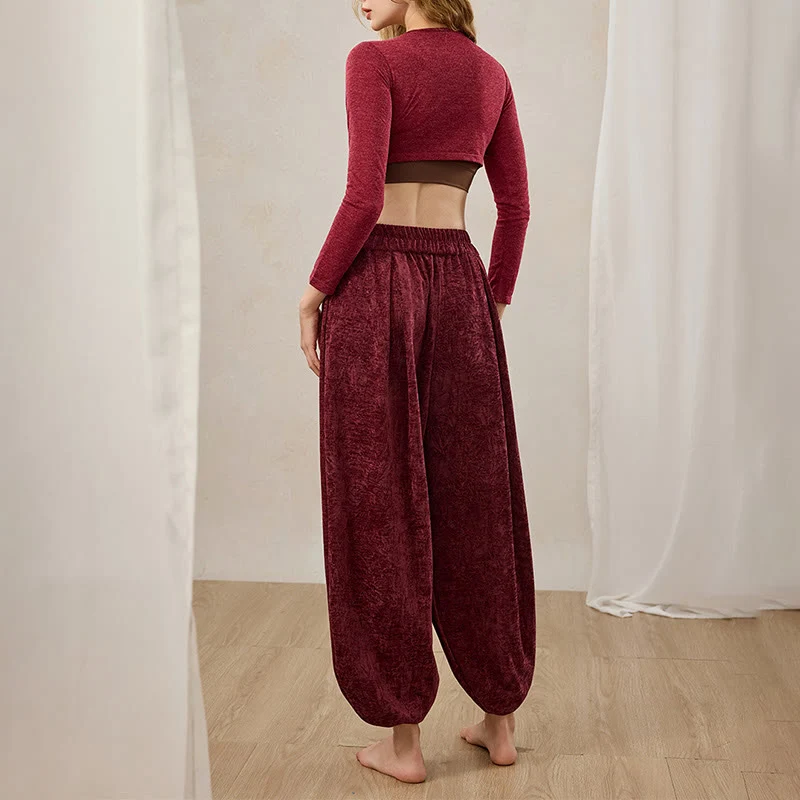 Olivenorma Damen-Hose „Lantern“ mit weitem Bein