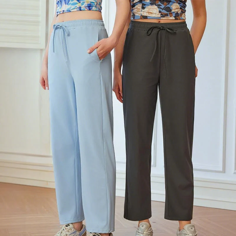 Olivenorma Damen Soft Flow High-Waist Straight Yogahose