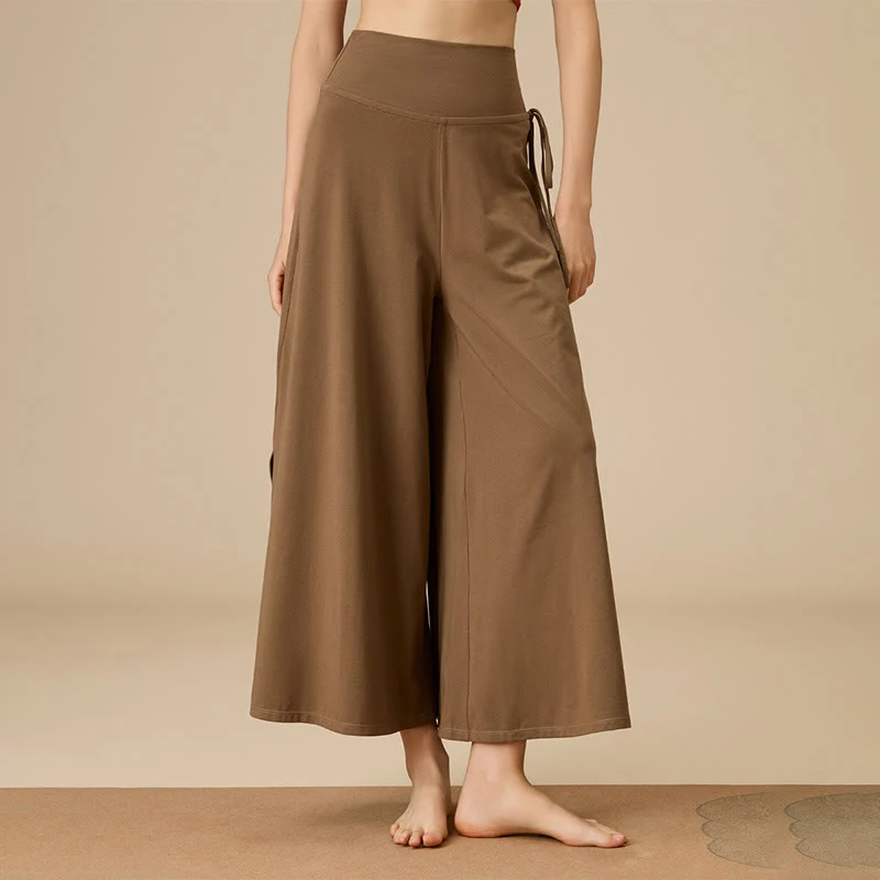 Olivenorma Damen Zen Flow High-Waist Wide Leg Hose