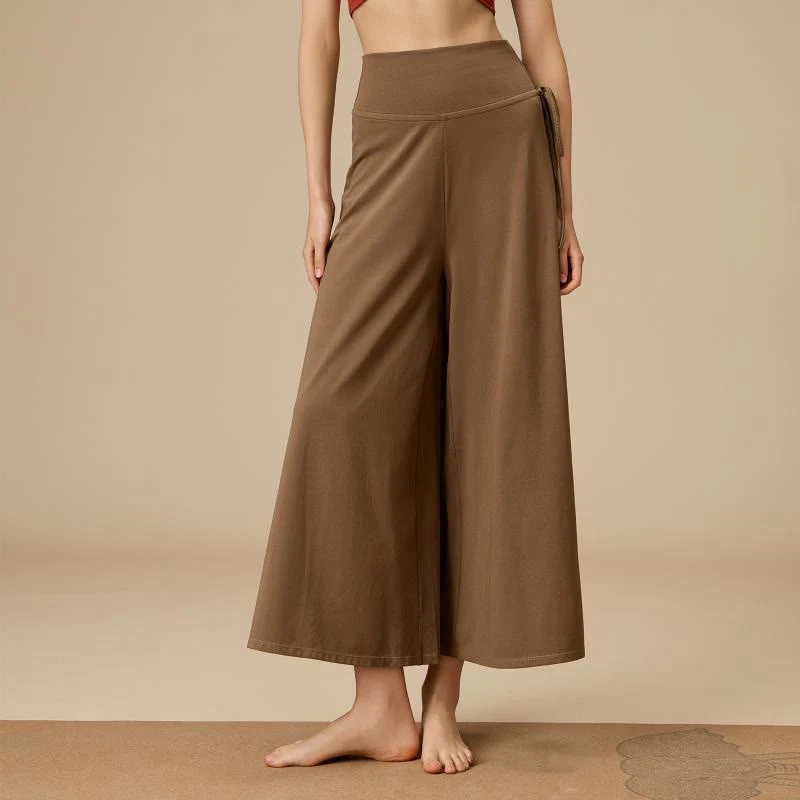 Olivenorma Damen Zen Flow High-Waist Wide Leg Hose