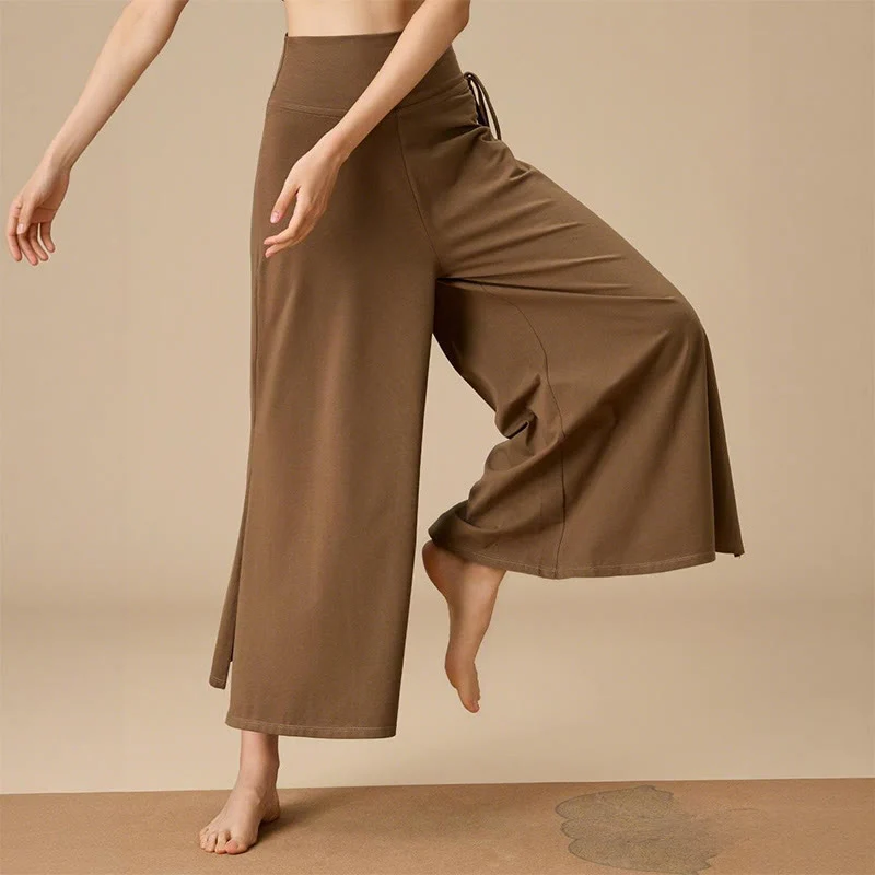 Olivenorma Damen Zen Flow High-Waist Wide Leg Hose
