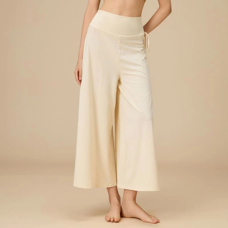Olivenorma Damen Zen Flow High-Waist Wide Leg Hose