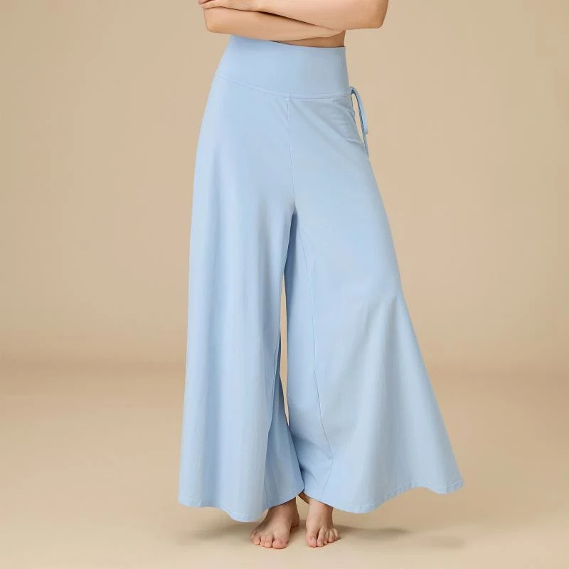 Olivenorma Damen Zen Flow High-Waist Wide Leg Hose