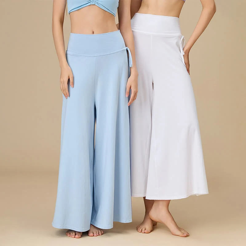 Olivenorma Damen Zen Flow High-Waist Wide Leg Hose