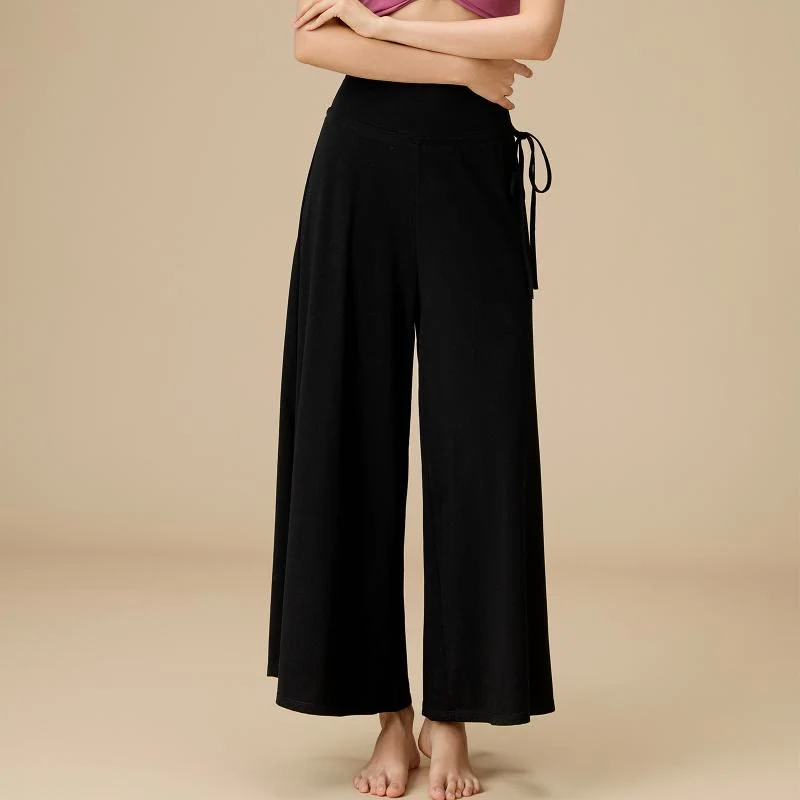 Olivenorma Damen Zen Flow High-Waist Wide Leg Hose
