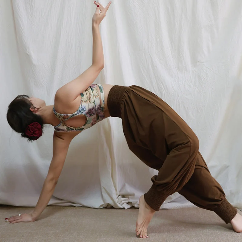 Olivenorma Damen Vintage Flow Yogahose