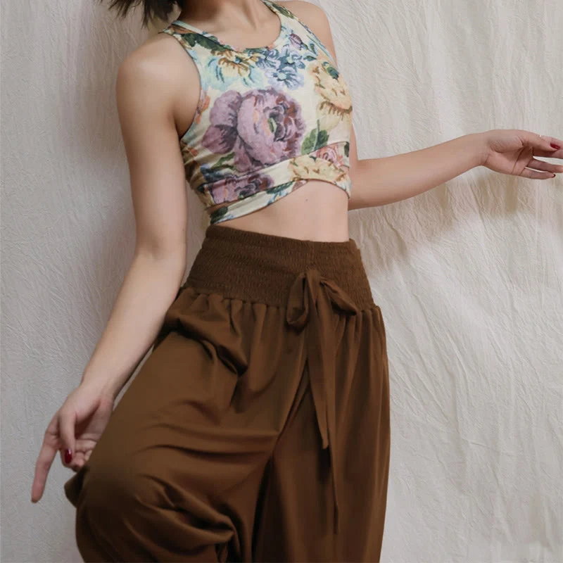 Olivenorma Damen Vintage Flow Yogahose