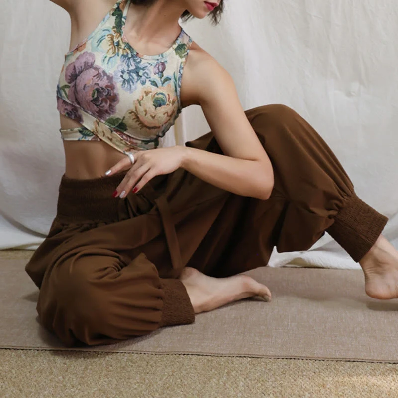 Olivenorma Damen Vintage Flow Yogahose