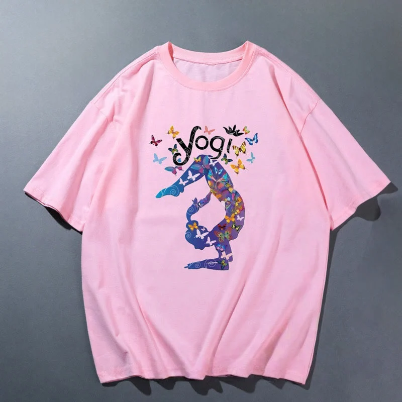 Olivenorma Rosa Yoga Atmungsaktives Bequemes T-Shirt