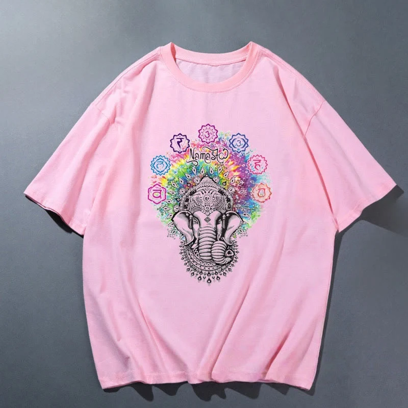 Olivenorma Rosa Yoga Atmungsaktives Bequemes T-Shirt