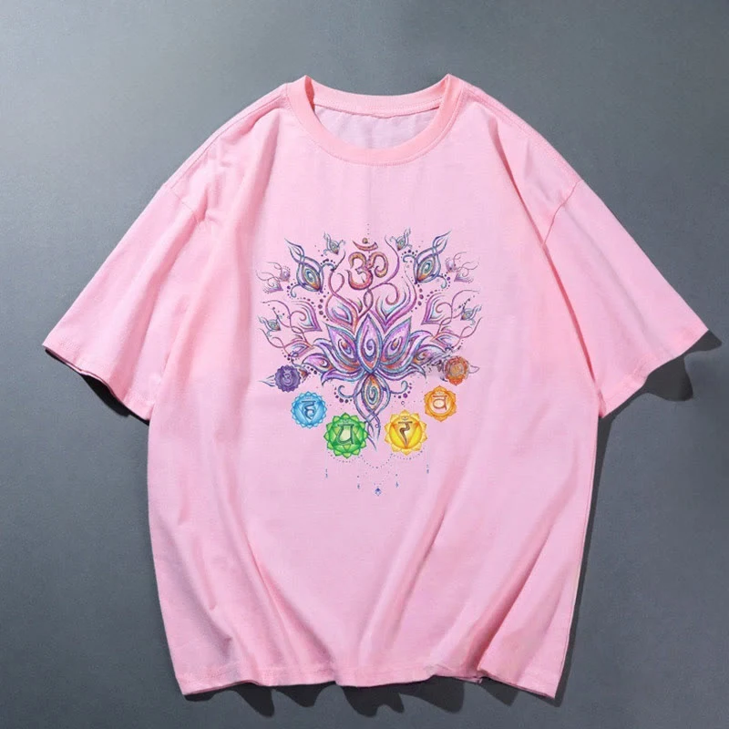 Olivenorma Rosa Yoga Atmungsaktives Bequemes T-Shirt