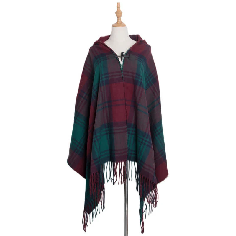 Olivenorma Klassischer Tartan-Decke-Schal