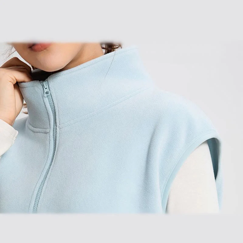 Olivenorma Ärmellose Jacke mit durchgehendem Reißverschluss für Workout, Yoga, Aktivjacke, Weste, sportliche Hoodies