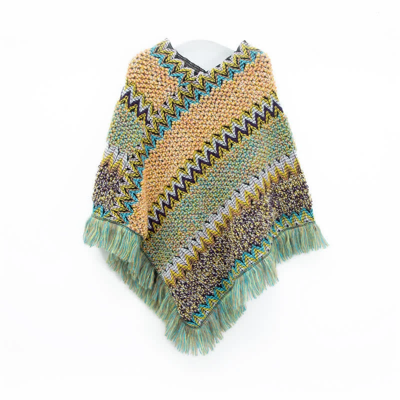 Olivenorma Boho Chic Fransen-Wickelschal