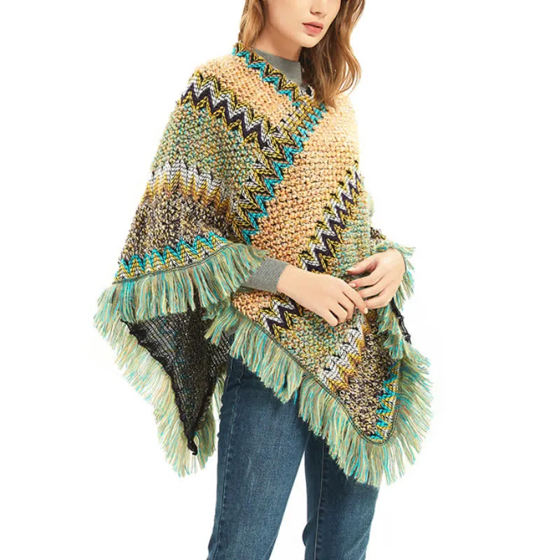 Olivenorma Boho Chic Fransen-Wickelschal