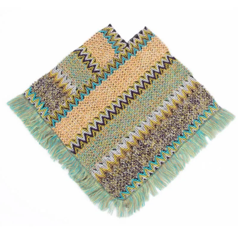Olivenorma Boho Chic Fransen-Wickelschal