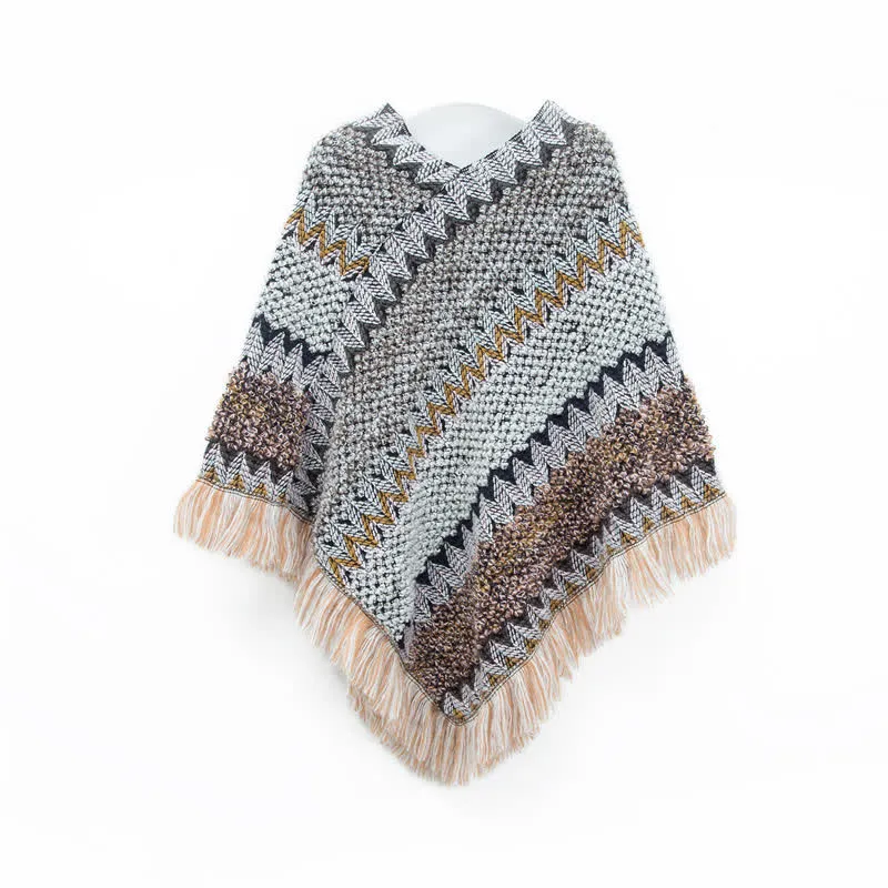 Olivenorma Boho Chic Fransen-Wickelschal