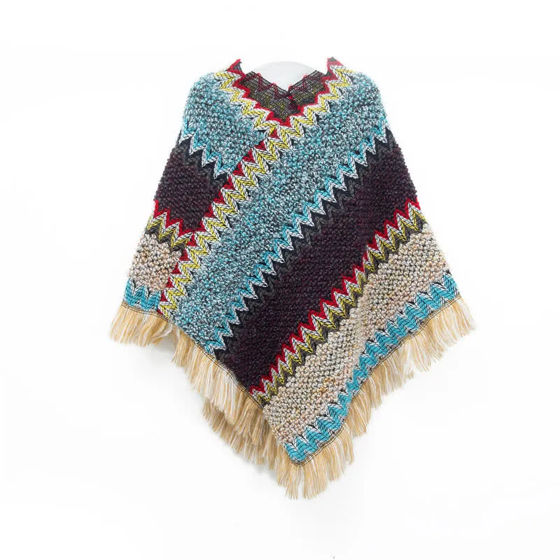 Olivenorma Boho Chic Fransen-Wickelschal