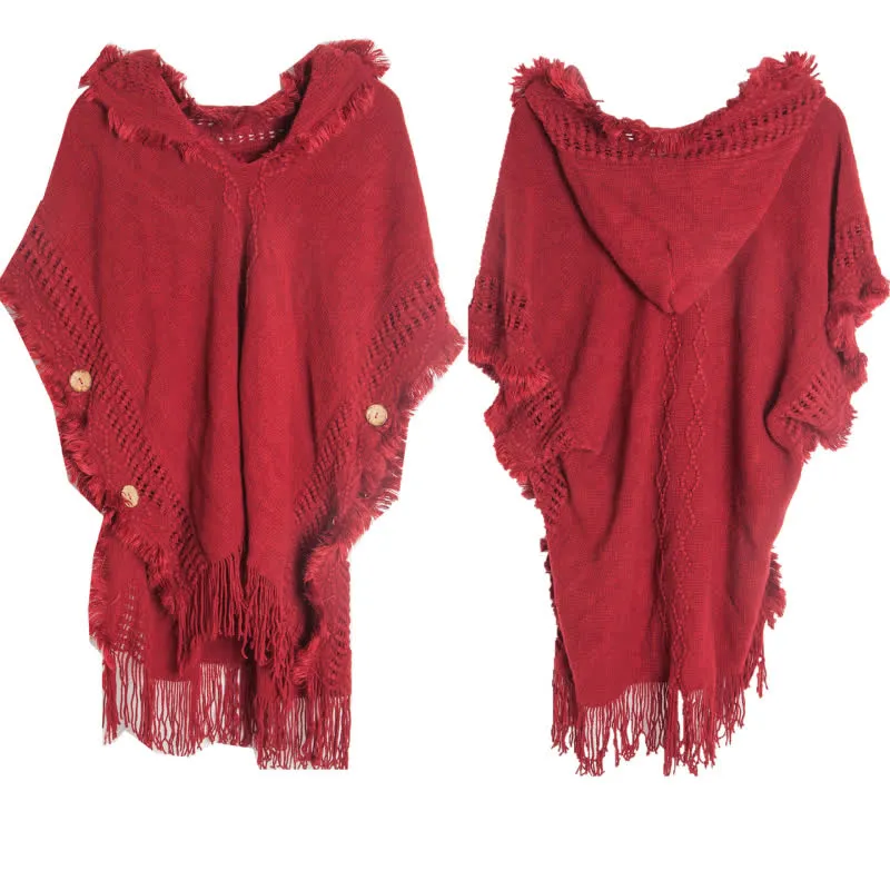 Olivenorma – Flauschiger, elfenbeinfarbener Cardigan-Schal aus Acryl