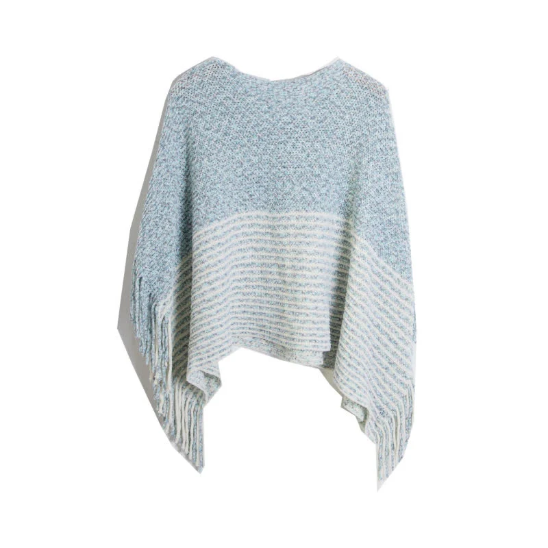 Olivenorma gestreifter Strickpulloverschal