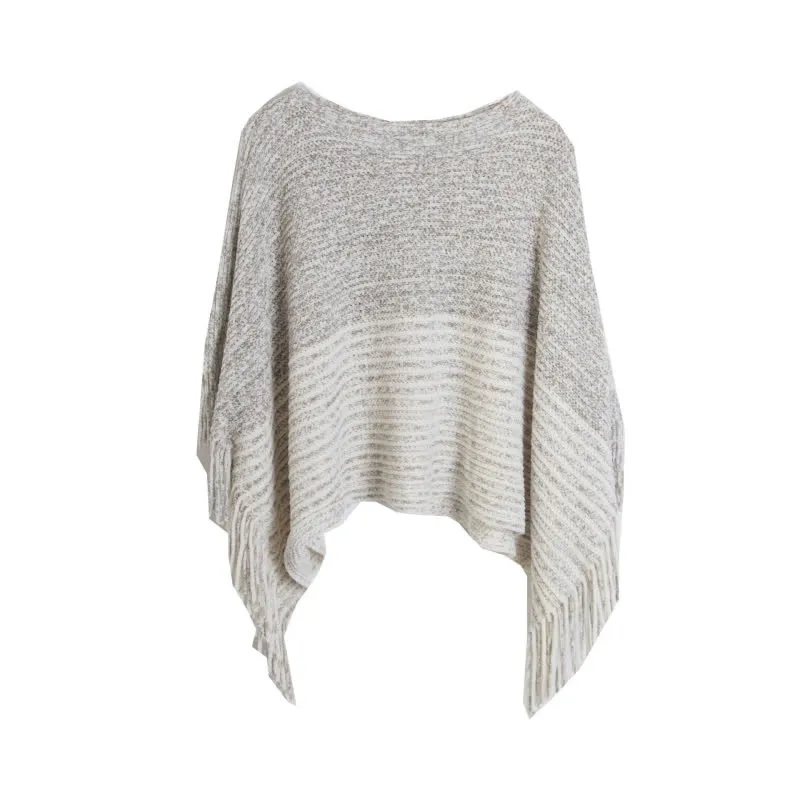 Olivenorma gestreifter Strickpulloverschal