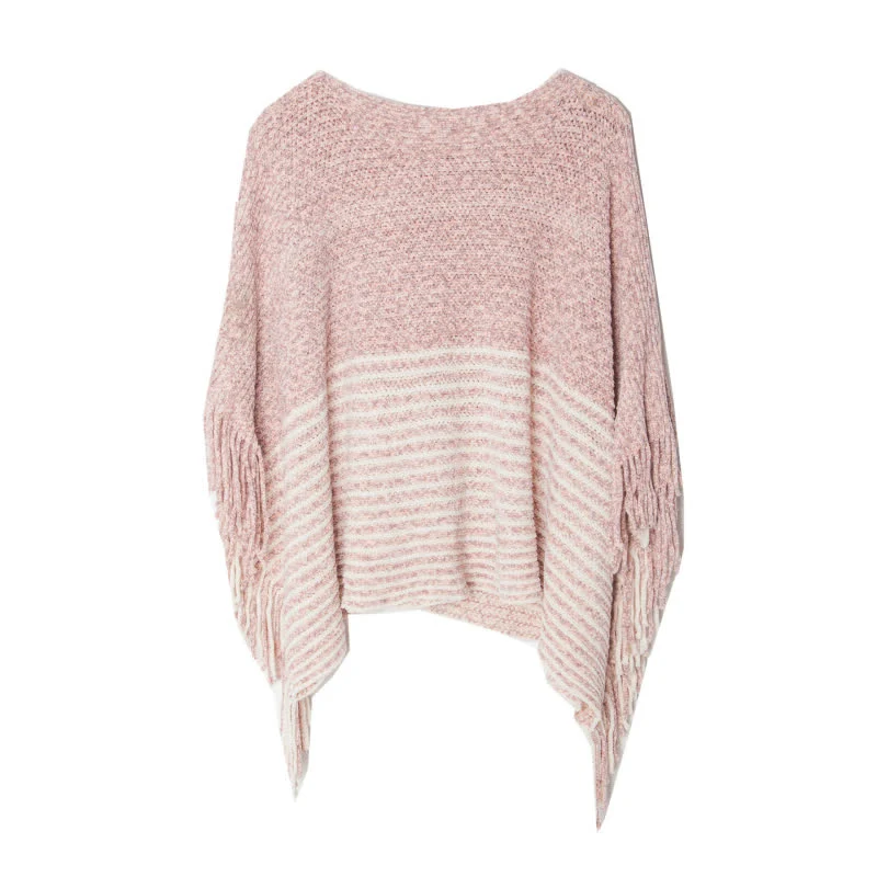 Olivenorma gestreifter Strickpulloverschal