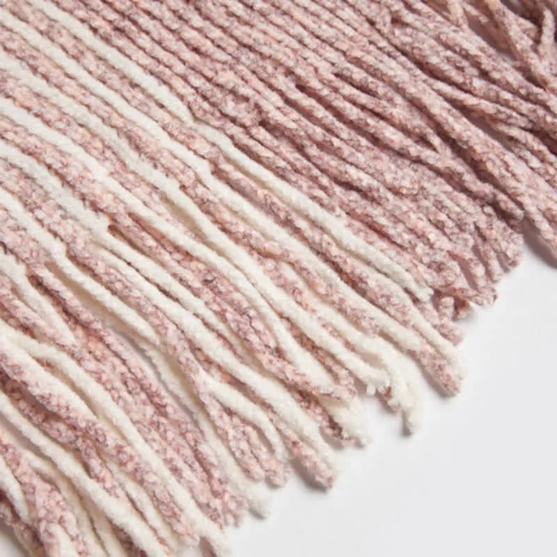 Olivenorma gestreifter Strickpulloverschal