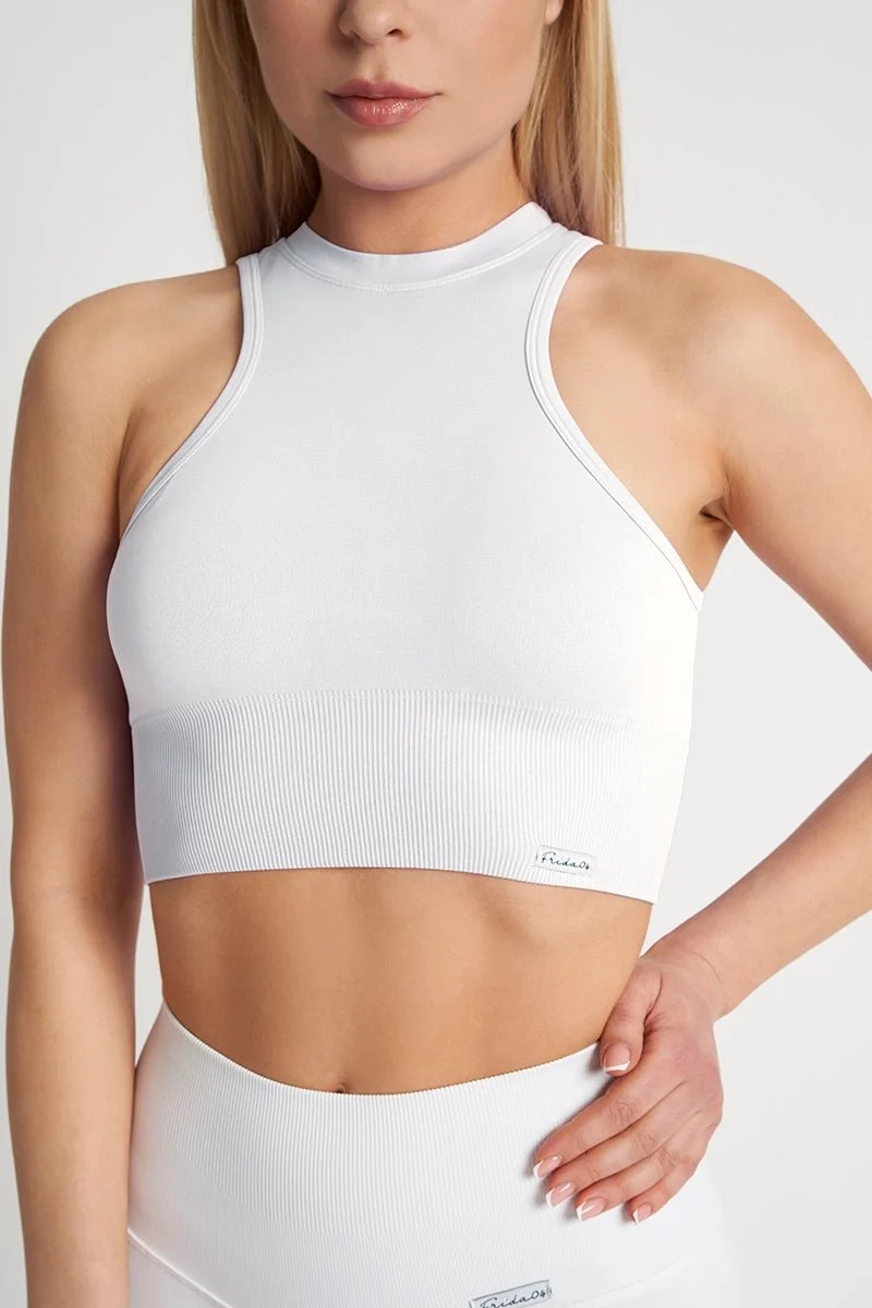 Top Electra Selenite Bianco - Taglia Unica