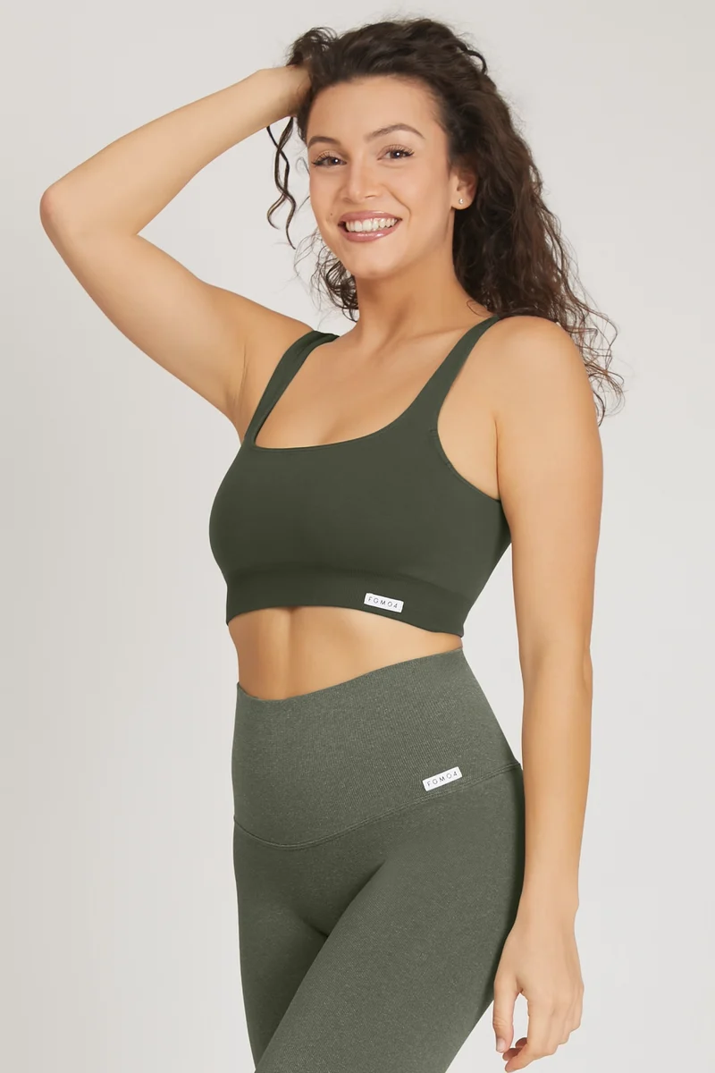 Top Gym Fashion Verde Militare